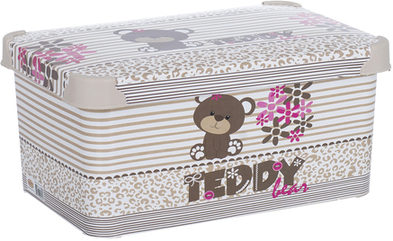 

Контейнер с крышкой Violet House 0648 Decor Teddy 20 л 23.5х39х30 см Серый (0648 DECOR TEDDY с/кр. 20 л)