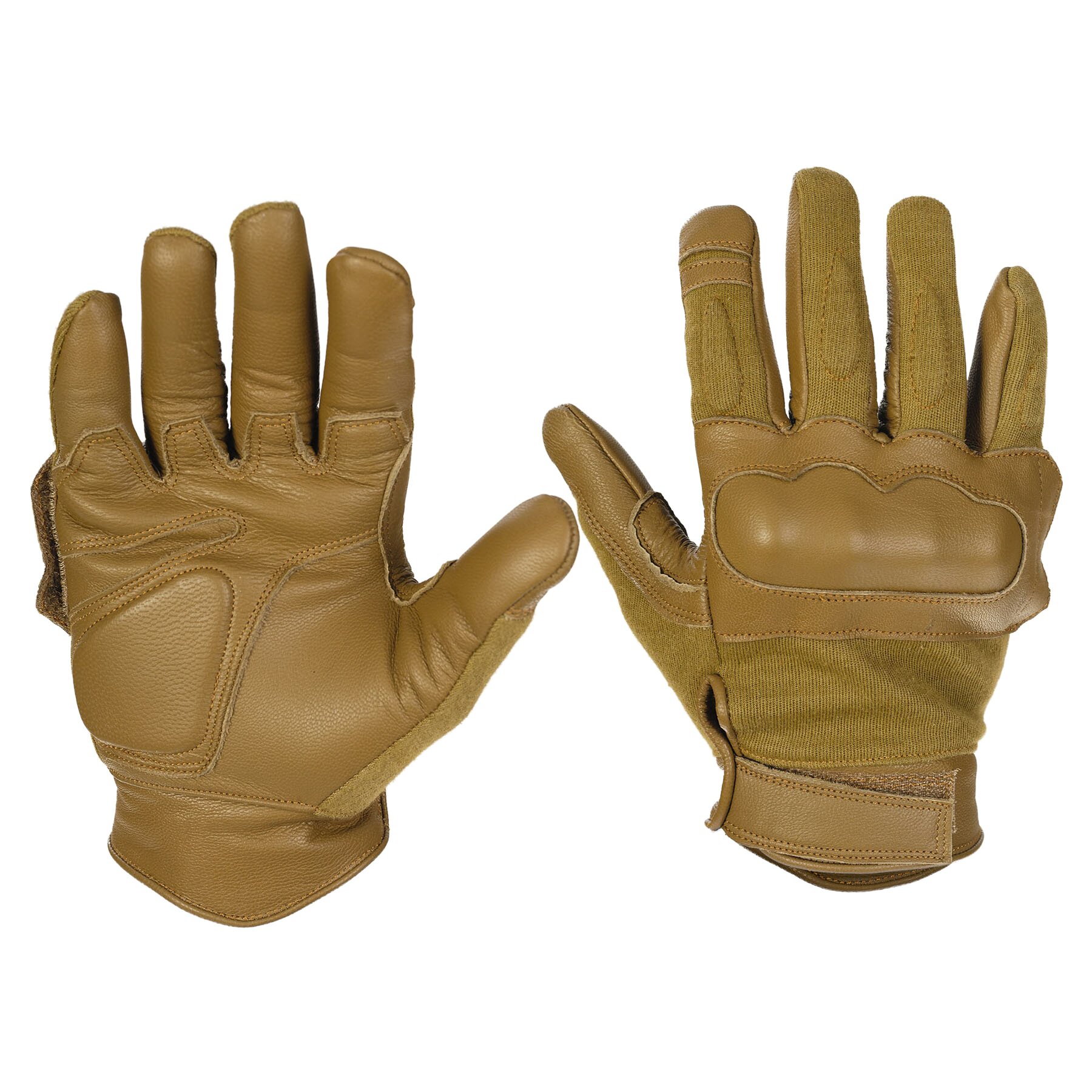 

Перчатки тактические кожаные LEATHER/ARAMIDE TACTICAL GLOVES Темный койот