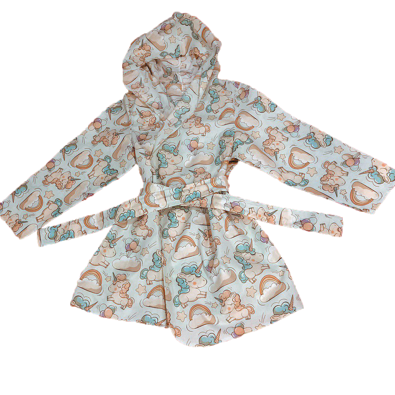 

Хлопковый халат-мантия Pijama po fanu XXL разноцветный с единорогами 111228