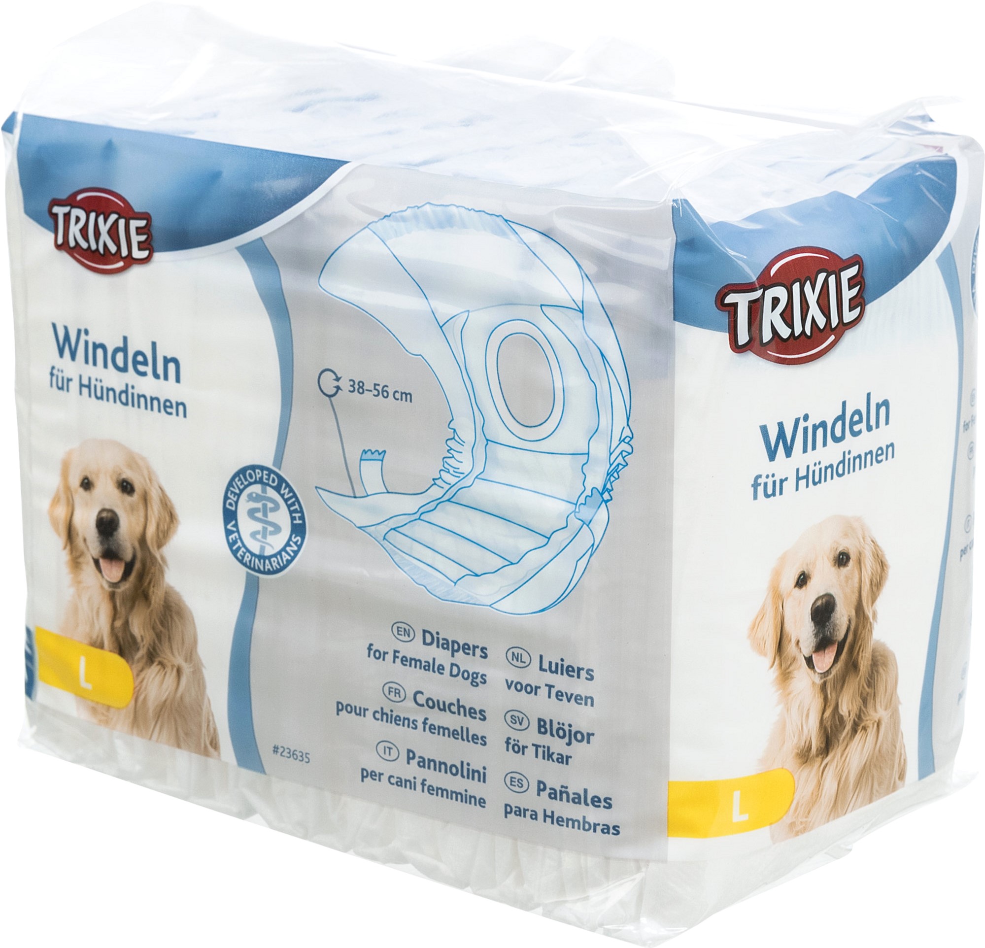 

Памперсы для собак (сук) Trixie 23635 38-56 см 12шт