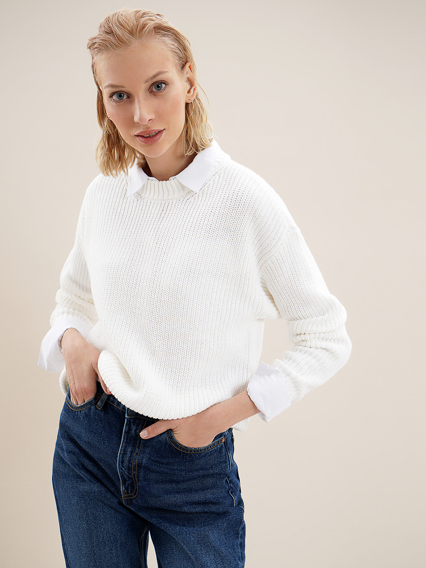 

Джемпер O'STIN Casual VD2U24GQLG XL Молочный