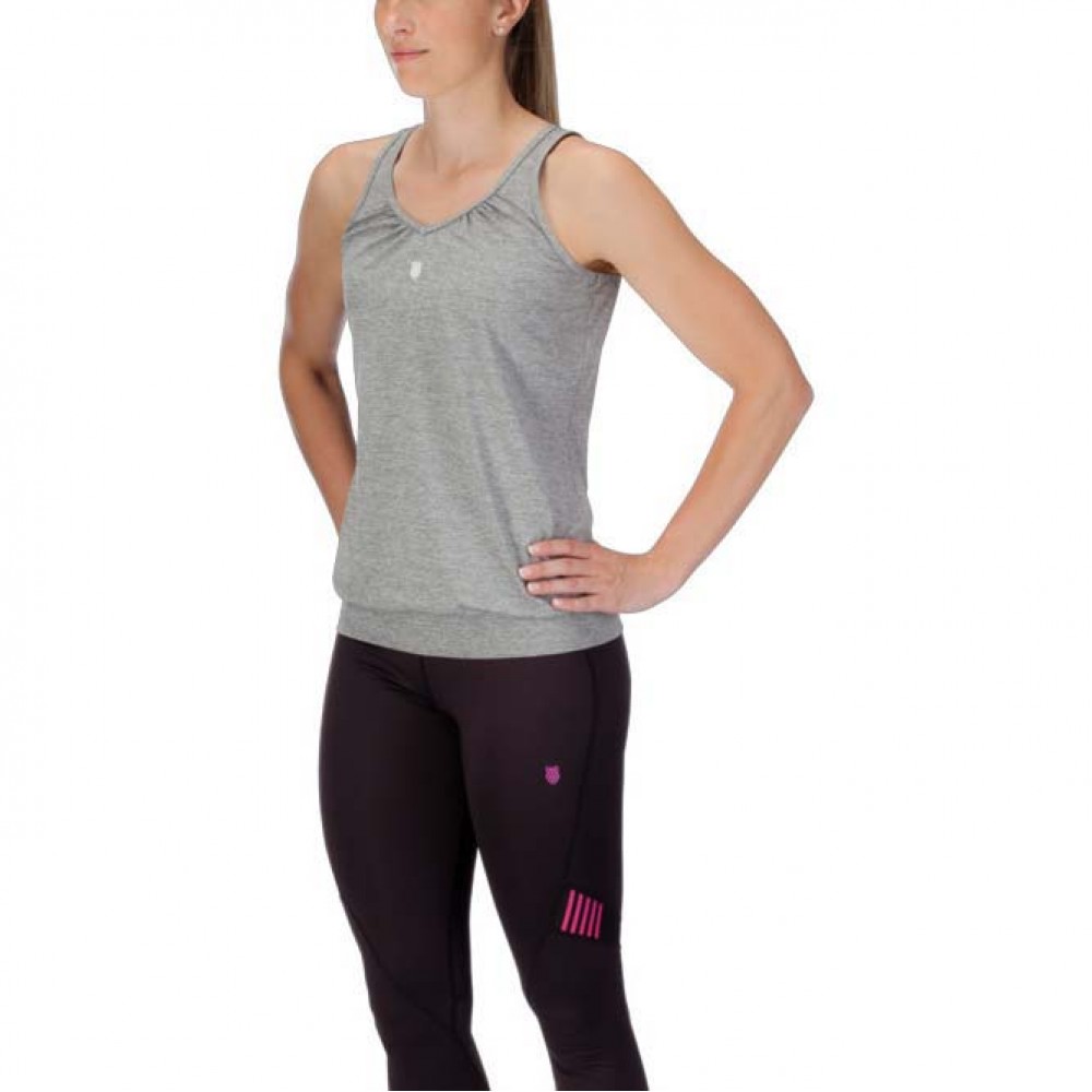 

Майка для женщин K-Swiss Womens Buy sideline tank top grey (L)