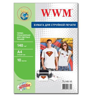 

Бумага WWM A4 Termotransfers/White (TL140.10) (K085916-01)