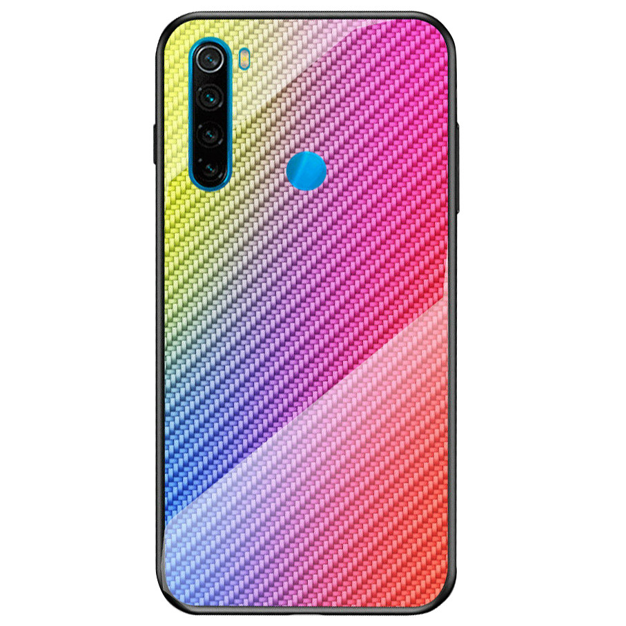 

TPU+Glass чехол Epik Twist для Xiaomi Redmi Note 8 Сиреневый