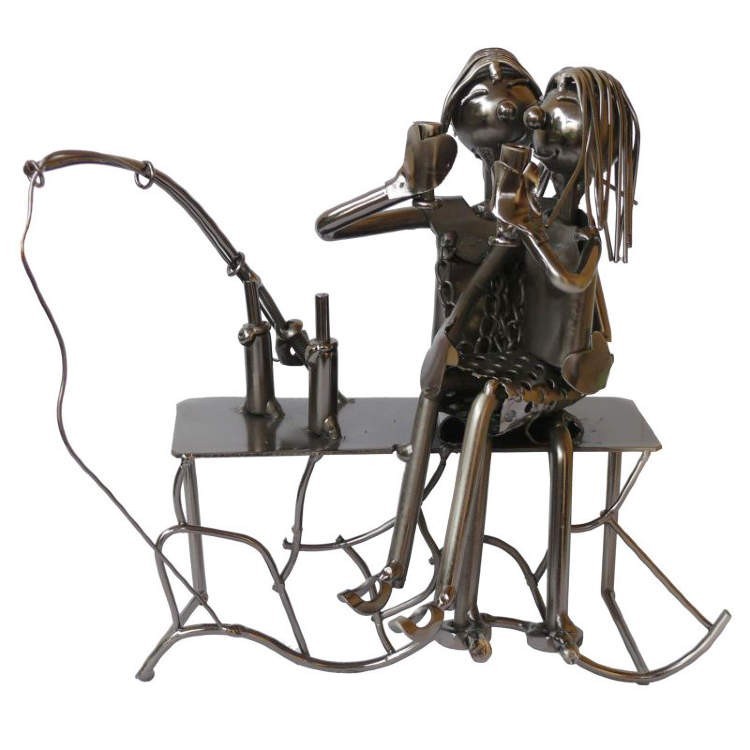 

Статуэтка Техно-Арт "Рыбак" металл 16х17х9 см 4-7199