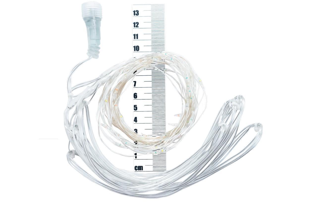 

Гирлянда-нить штора светодиодная PRC NY - 600 LED Cooper Wire Flash Warm White