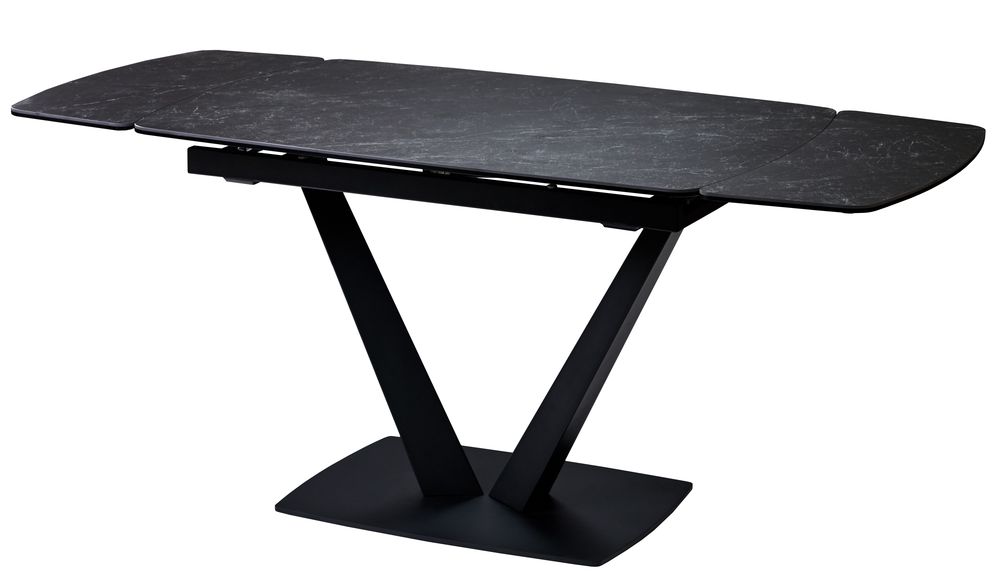 

Стол обеденный Concepto Elvi Black Marble керамический раскладной 120-180 см