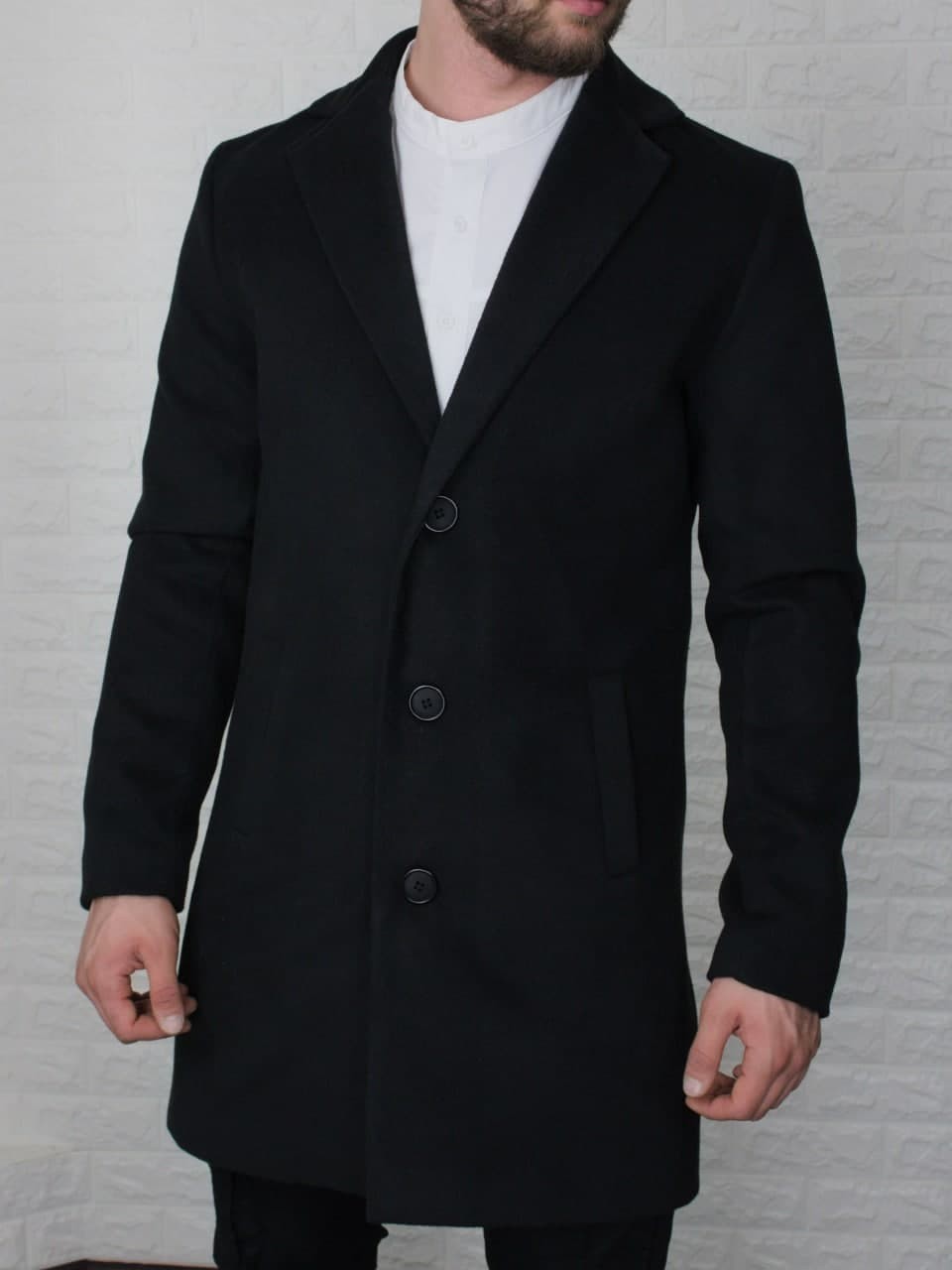 

Пальто кашемировое R.A. Classic XL чёрное 2000-XL
