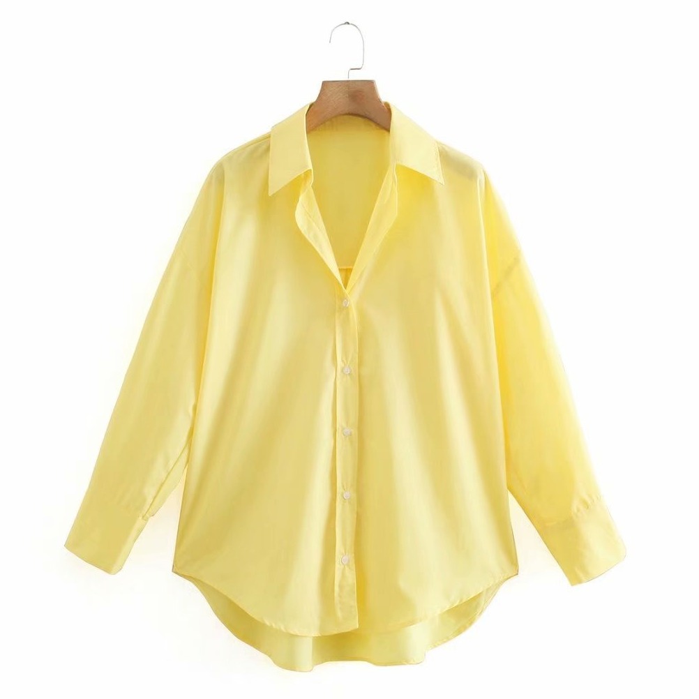 

Рубашка женская свободного кроя Yellow Berni Fashion () Желтый, Рубашка женская свободного кроя Yellow Berni Fashion (S) Желтый