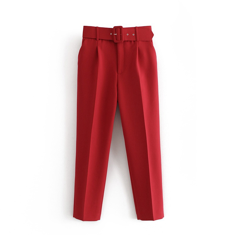 

Брюки женские с широким ремнем Red basic Berni Fashion () Красный, Брюки женские с широким ремнем Red basic Berni Fashion (S) Красный