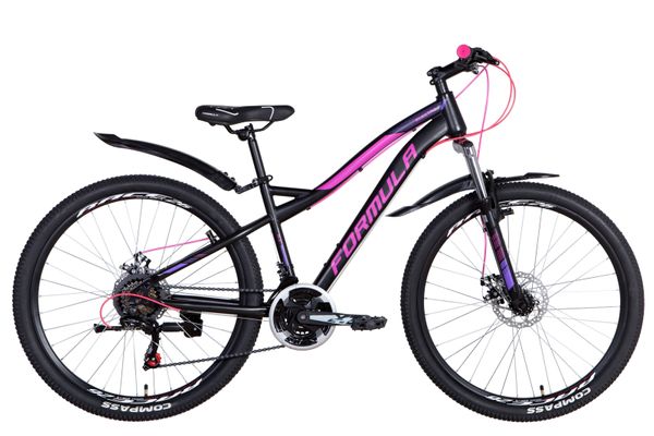 

Велосипед 26" Formula ELECTRA DD 2021 (черно-малиновый с фиолетовым (м))