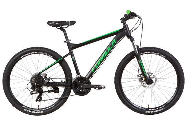 

Велосипед 26" Formula F-1 DD 2021 (черно-зеленый (м))