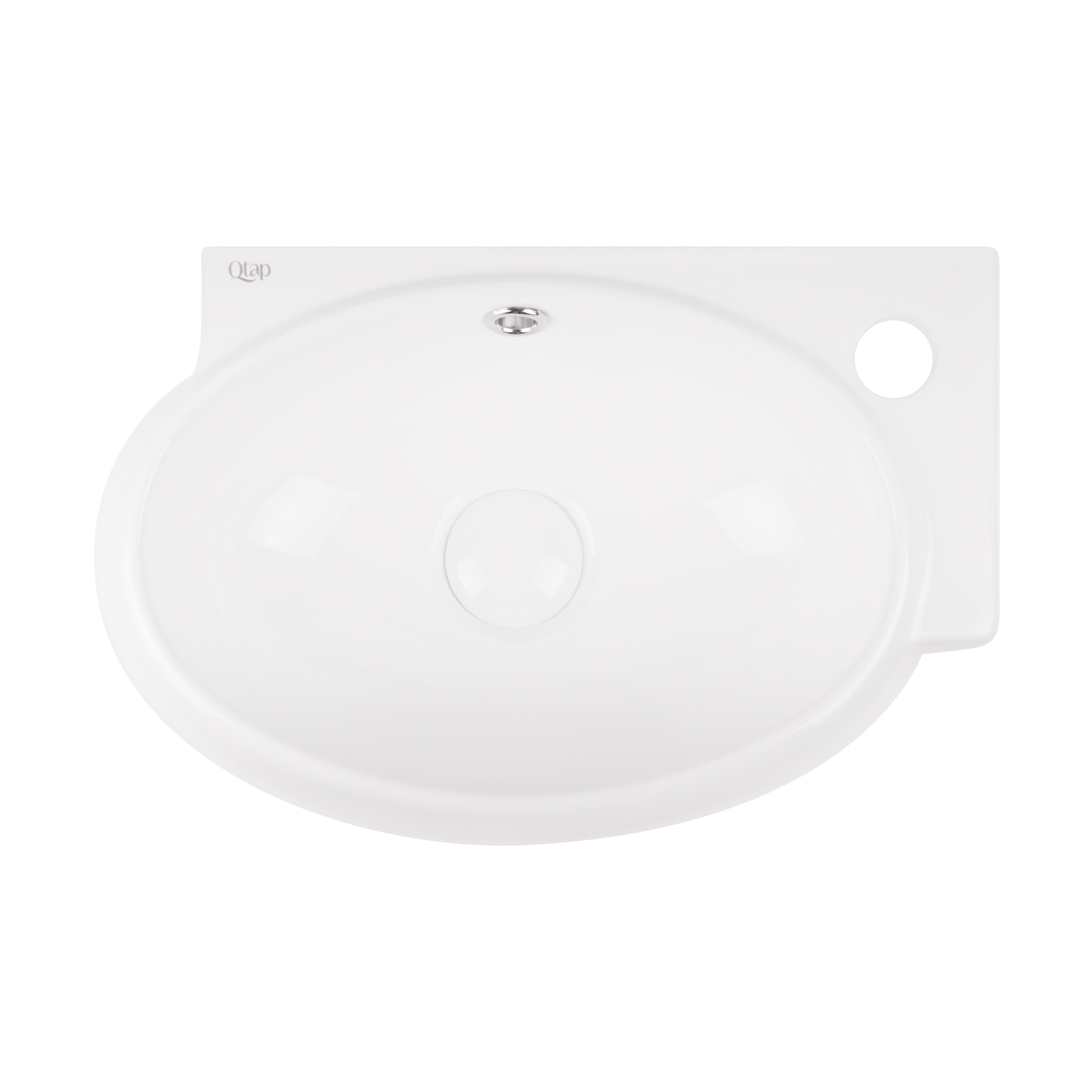

Раковина Qtap Leo с донным клапаном QT11115011RW (SR203406)