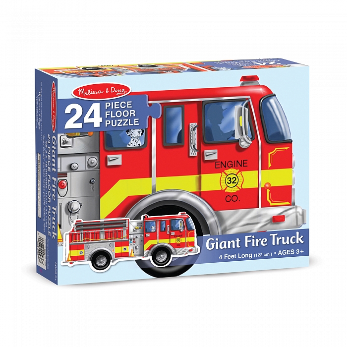 

Мега-пазл "Большая пожарная машина", 24 элемента Melissa & Doug (MD10436)