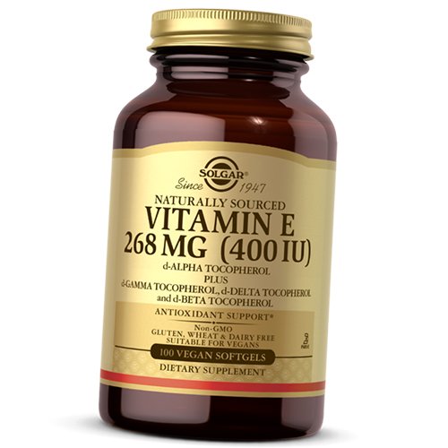 

Витамин Е, Vitamin E 400 Vegan, Solgar 100вег.гелкапс (36313223)