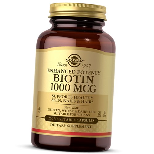 

Биотин, Biotin 1000, Solgar 250вегкапс (36313188)