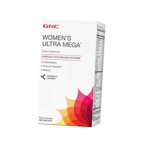 

Мультивитамины для женщин, Women's Ultra Mega, GNC 180каплет (36120133)