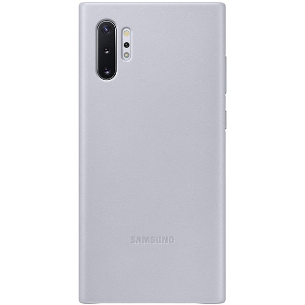 

Кожаный чехол накладка Samsung Leather Back Cover Galaxy Note 10 Plus + EF-VN975 grey