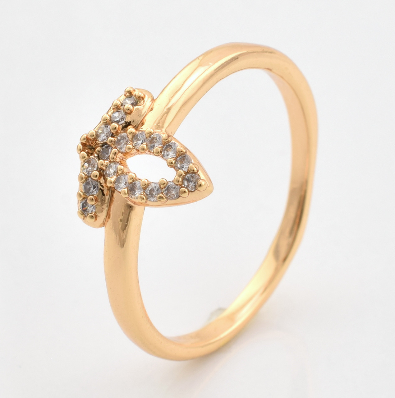 

Кольцо Xuping 10395 белые фианиты позолота 18K17