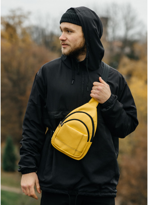 

Cумка через плече слінг Sambag Brooklyn SSHm жовтий