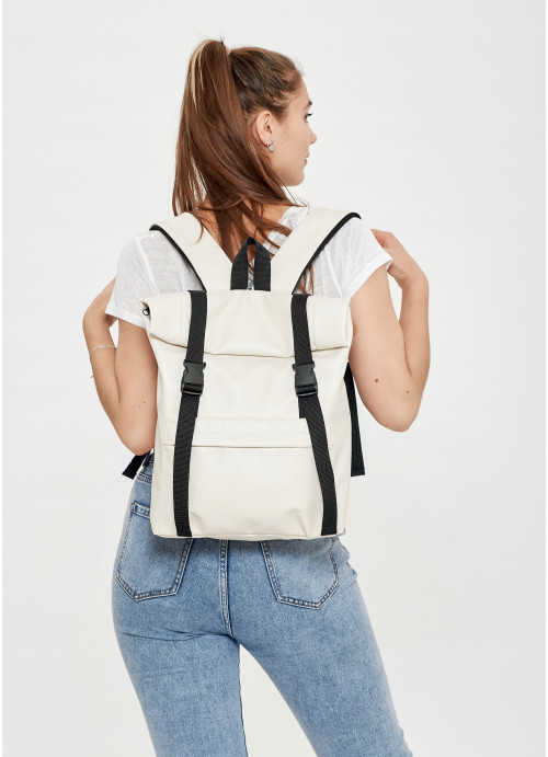

Рюкзак ролл Sambag унісекс RollTop LSH молочний