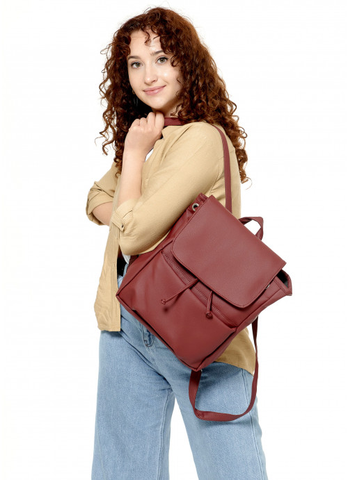 

Жіночий рюкзак Sambag Loft MEN бордо