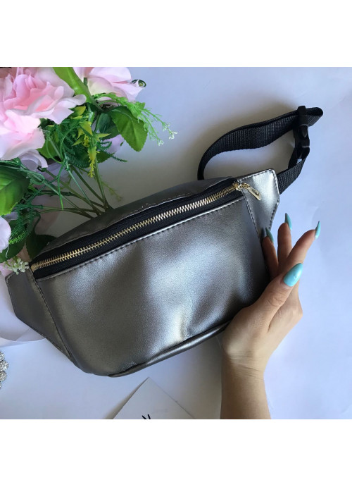 

Сумка на пояс бананка Sambag Tirso MSG silver dark