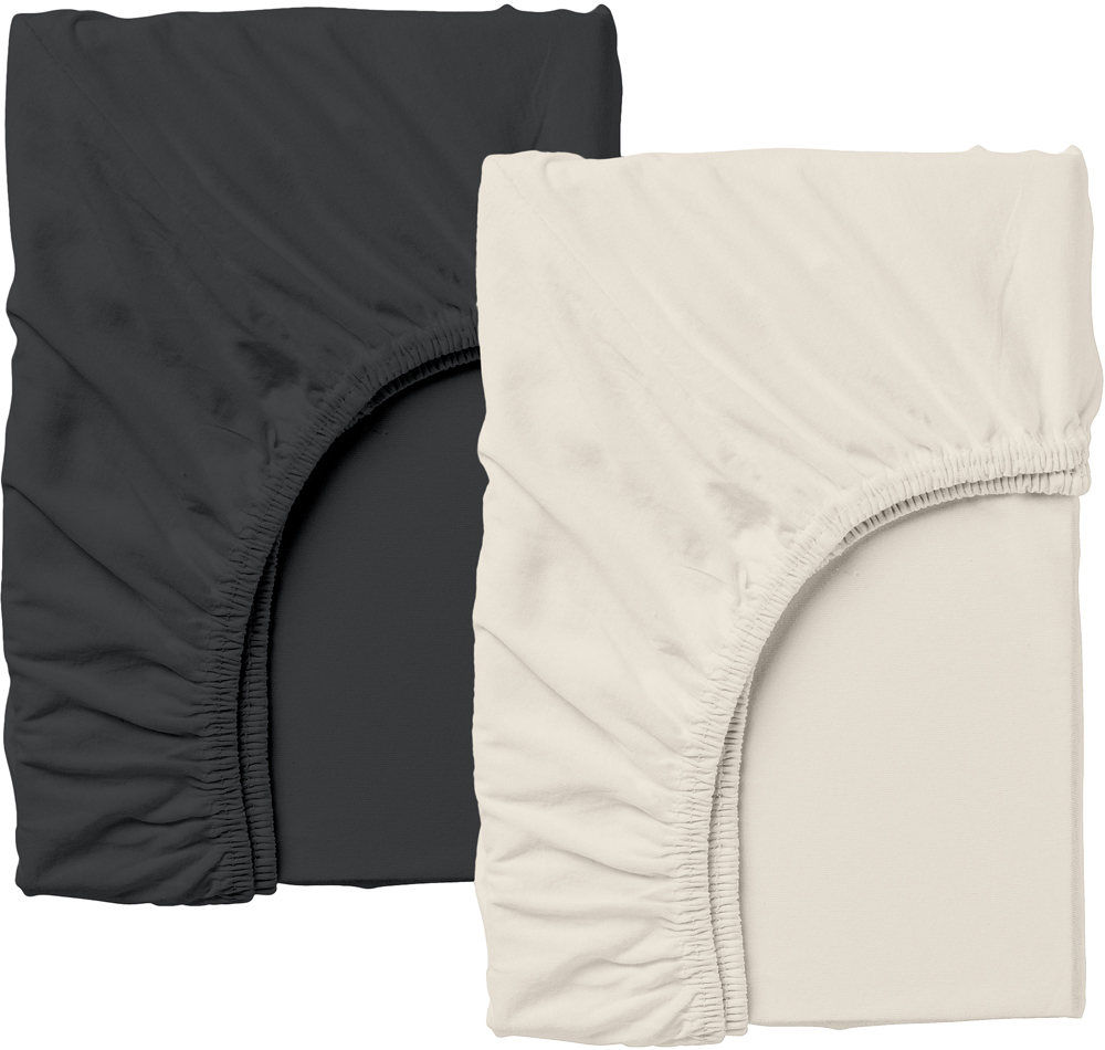 

Набор Cosas простынь на резинке 160x200 2 шт Set_Beige_Black