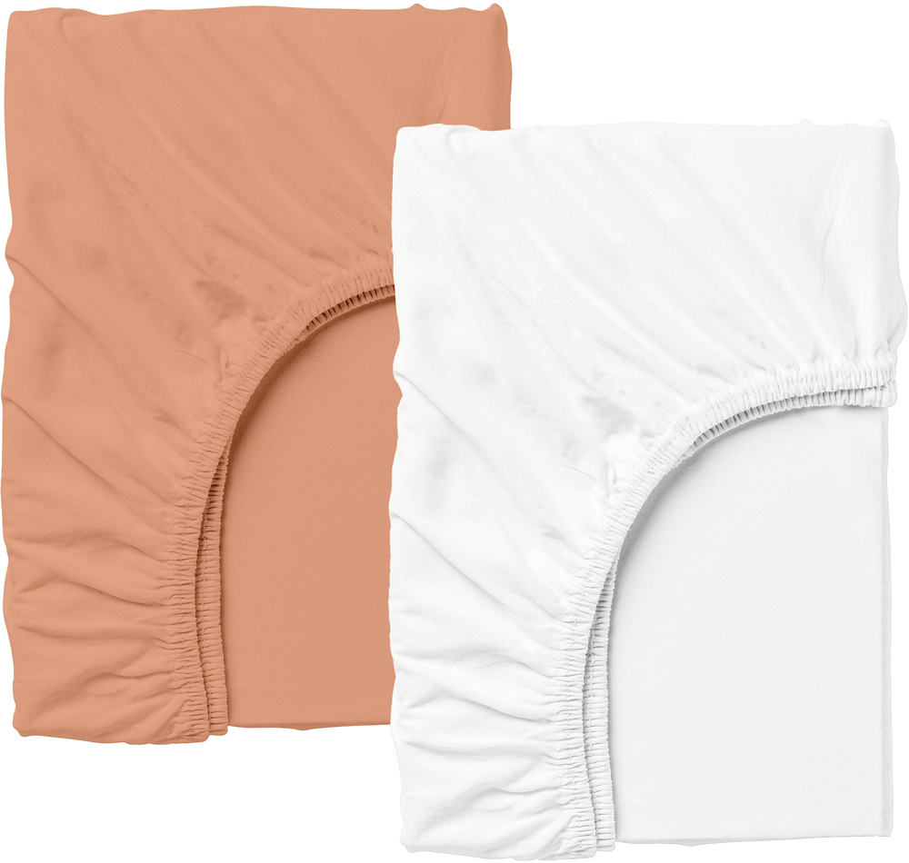 

Набор Cosas простынь на резинке 90x200 2 шт Set_White_Terrakot