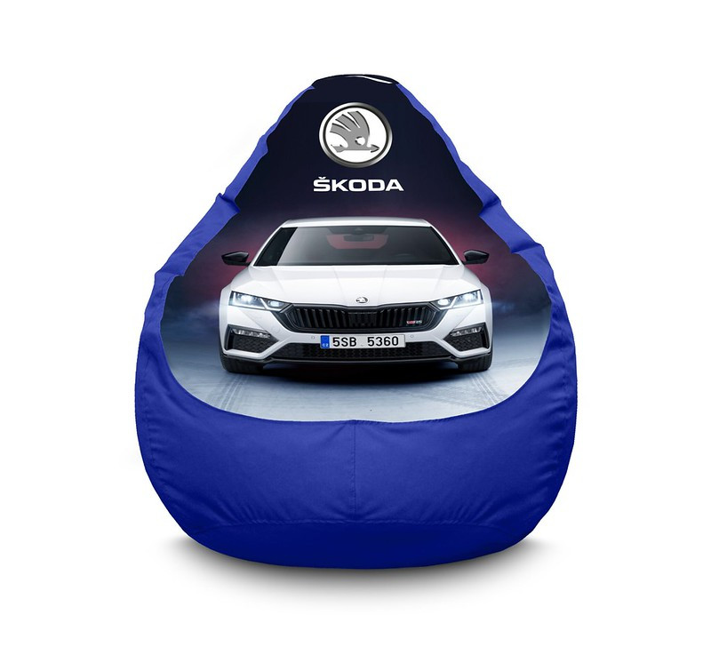 

Кресло мешок iPuff "Skoda. Octavia" Оксфорд XXXL (100х135 см) Синий