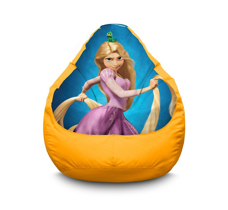 

Кресло мешок iPuff "Rapunzel and Pascal" Оксфорд XL (80х110 см) Желтый