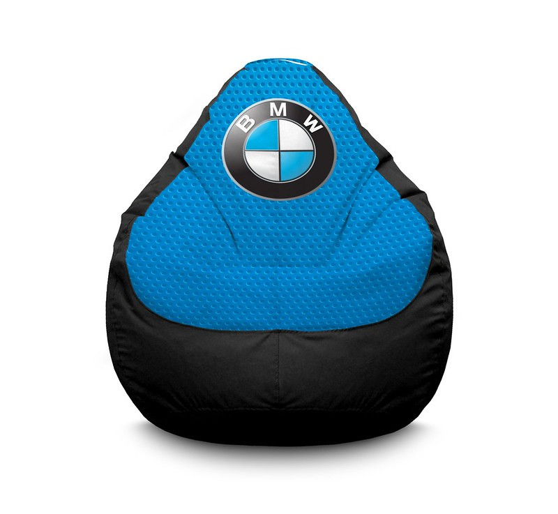 

Кресло мешок iPuff "BMW" Оксфорд XL (80х110 см) Синий/Черный