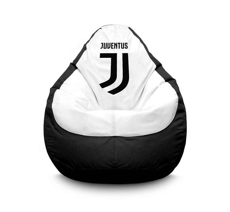 

Кресло мешок iPuff "Football. Juventus FC" Оксфорд XL (80х110 см) Белый/Черный