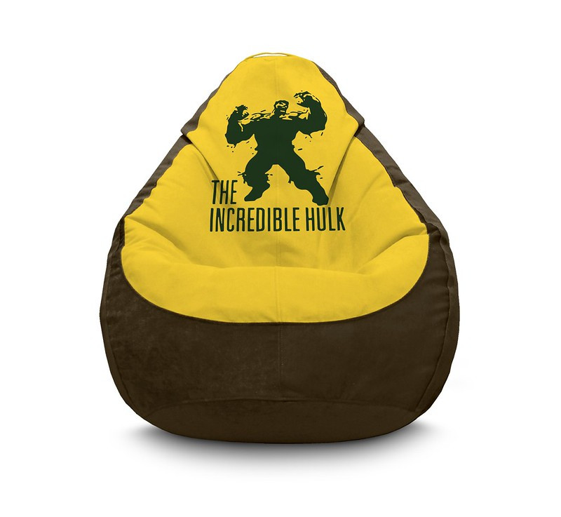 

Кресло мешок iPuff "Hulk. Logo" Флок XXXL (100х135 см) Коричневый