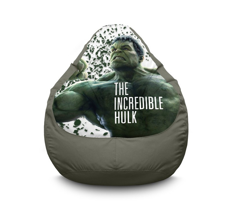 

Кресло мешок iPuff "Hulk. Incredible" Оксфорд XXL (90х125 см) Серый
