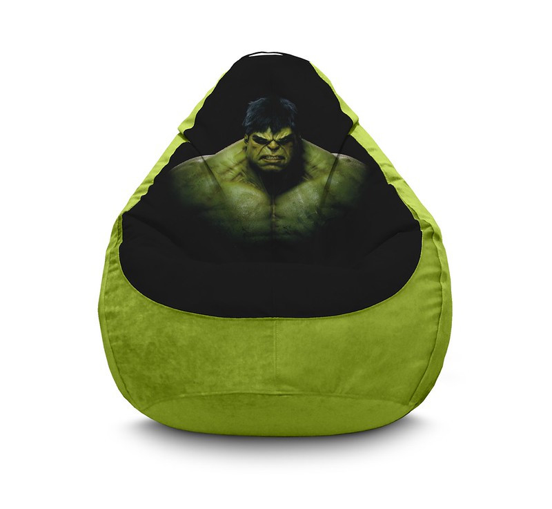 

Кресло мешок iPuff "Hulk. Portrait" Флок XXL (90х125 см) Оливковый