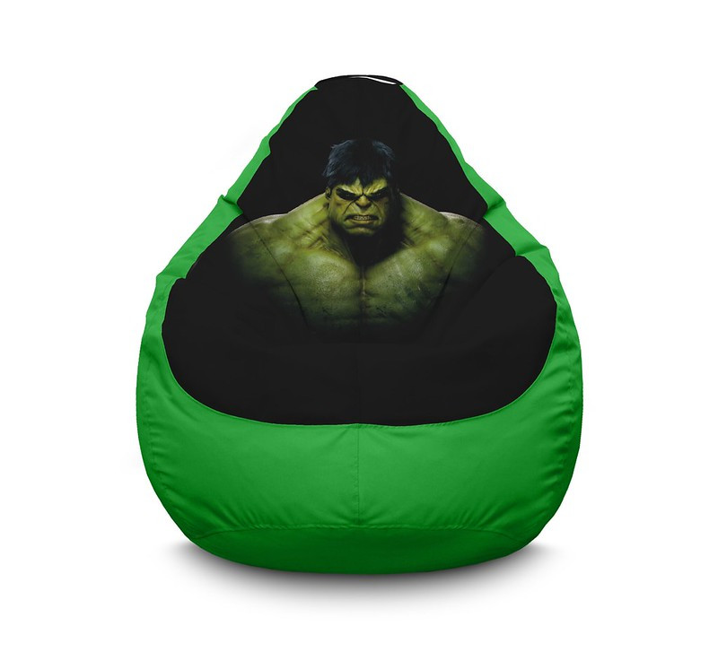 

Кресло мешок iPuff "Hulk. Portrait" Оксфорд XL (80х110 см) Зеленый