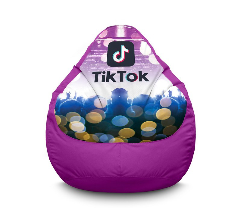

Кресло мешок iPuff "Tik Tok. Disco" Оксфорд XXXL (100х135 см) Сиреневый