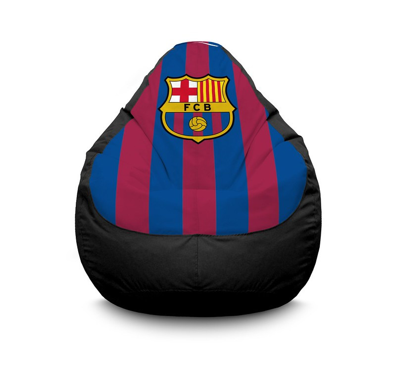 

Кресло мешок iPuff "Football. Barcelona. Black" Оксфорд XL (80х110 см) Черный