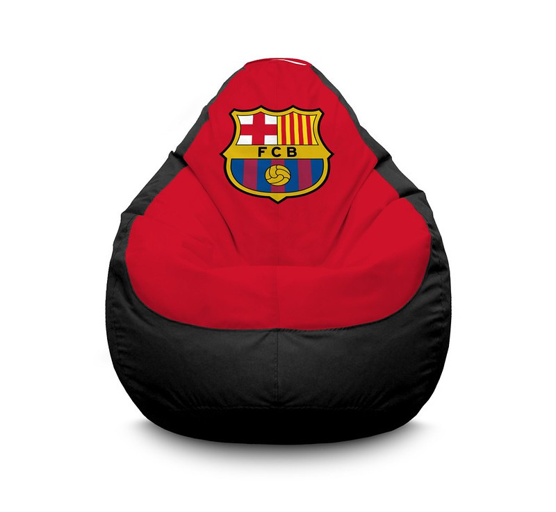 

Кресло мешок iPuff "Football. Barcelona FC. Black" Оксфорд XXL (90х125 см) Красный/Черный