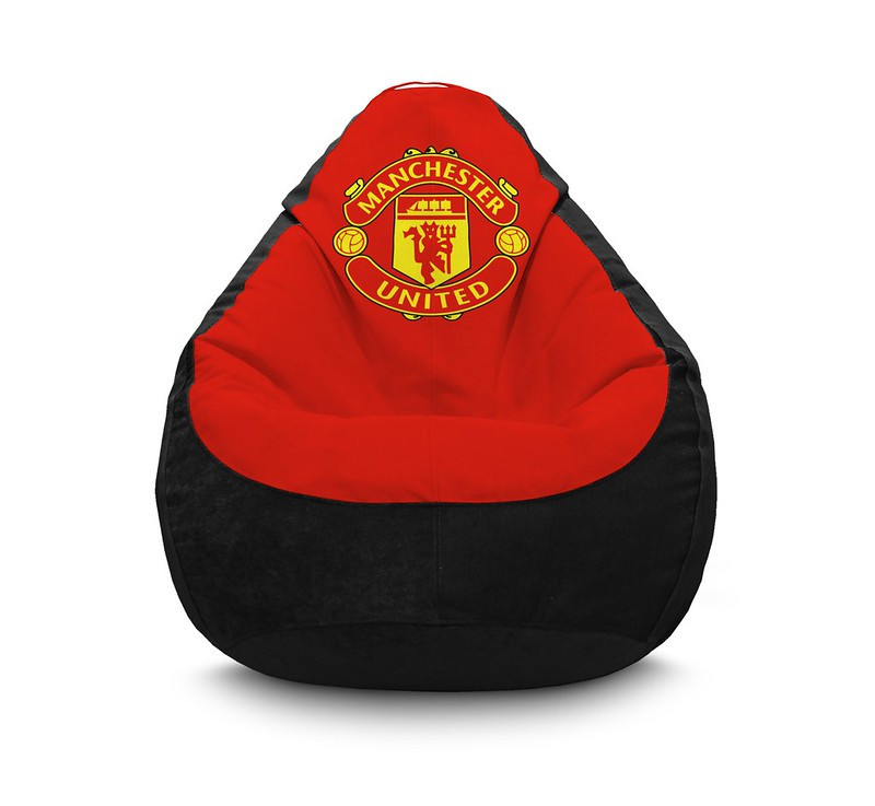 

Кресло мешок iPuff "Football. Manchester United FC" Флок XXL (90x125 см) Красный/Черный