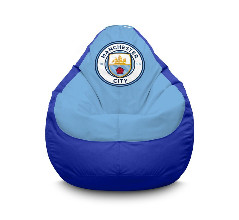 

Кресло мешок iPuff "Football. Manchester City FC" Оксфорд XXL (90х125 см) Голубой/Синий