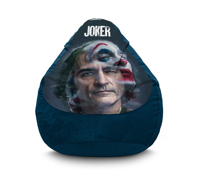 

Кресло мешок iPuff "Joker. Mask" Флок XXL (90x125 см) Темно-синий