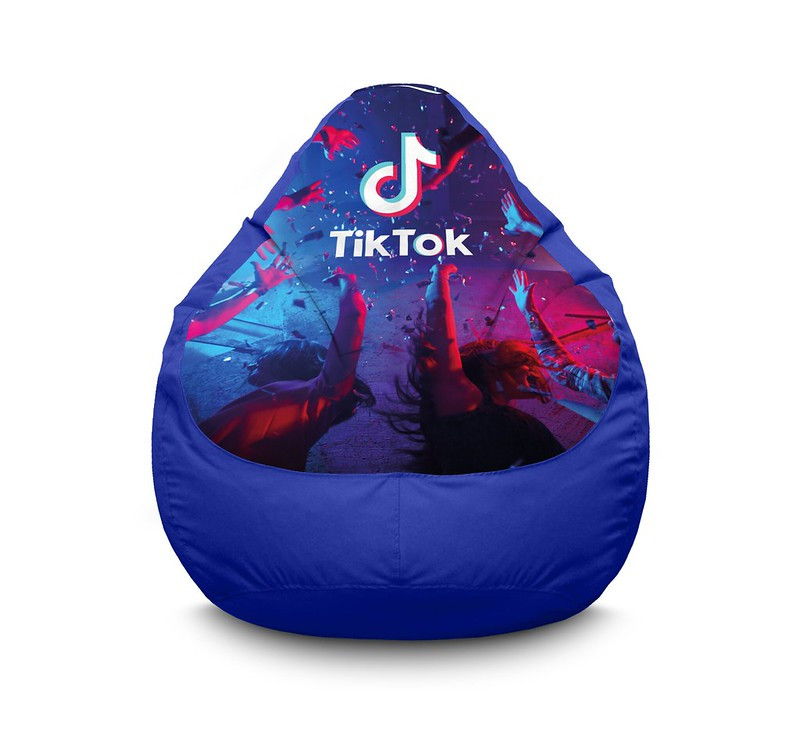 

Кресло мешок iPuff "Tik Tok. Party" Оксфорд XXXL (100х135 см) Синий