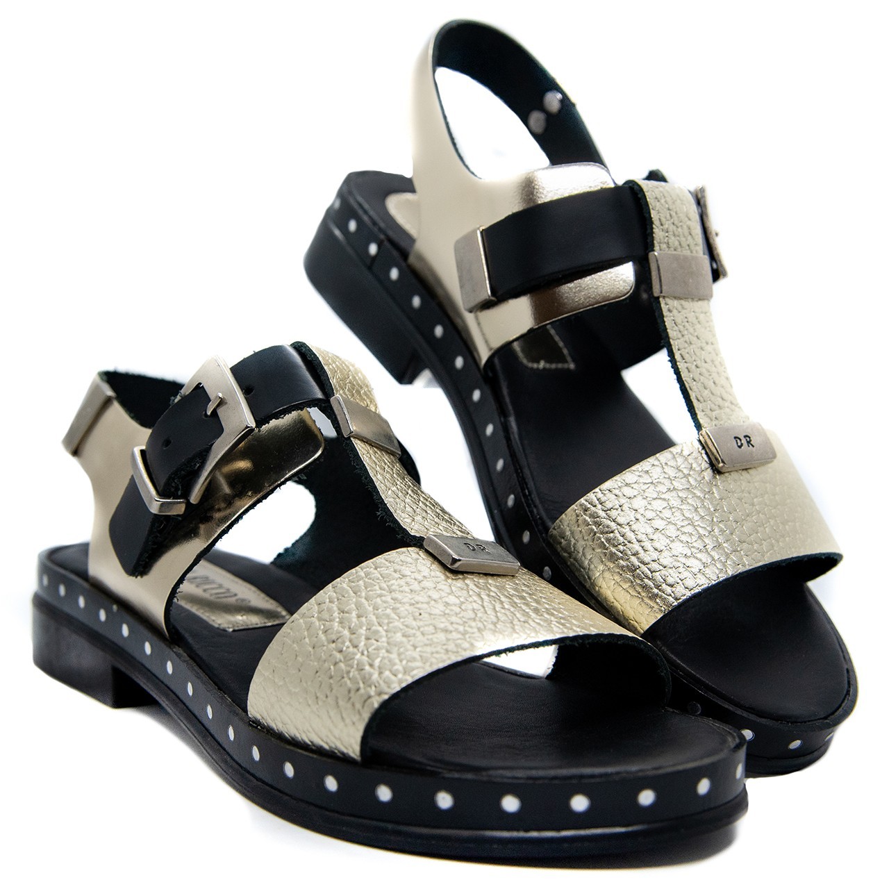 

Босоножки Donna Ricco 26703 39 золотистые с черным