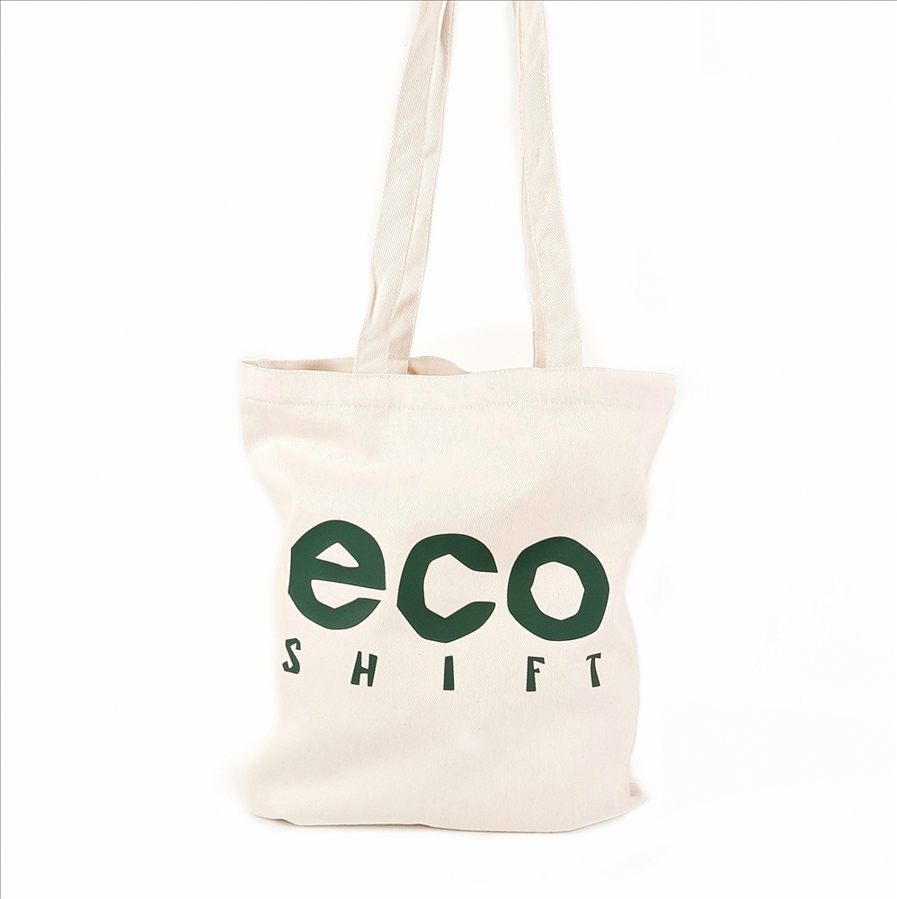 

Сумка шоппер OTHER eco chift green коттон white