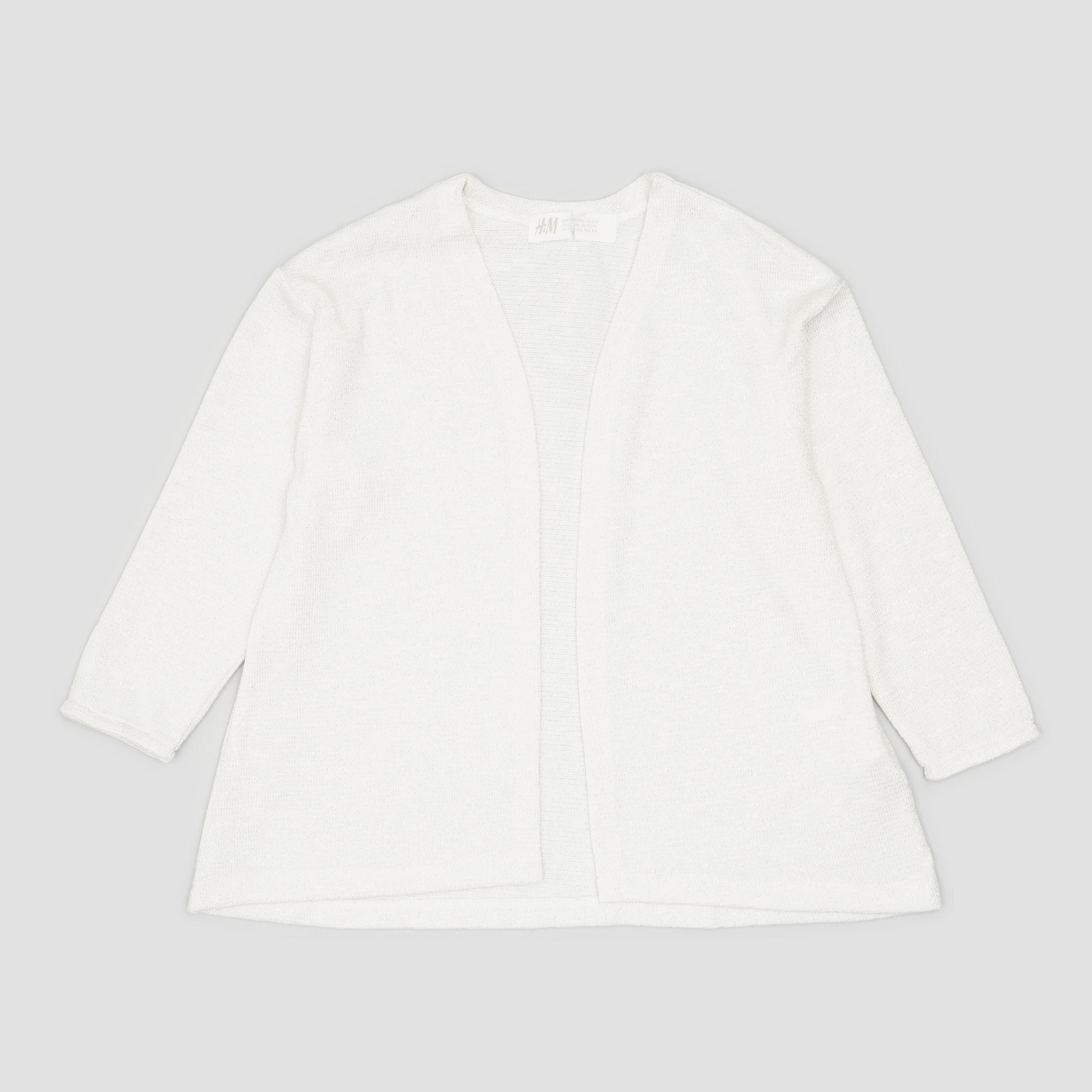 

Кардиган H&M HOM91420 98-104 см Серебристый
