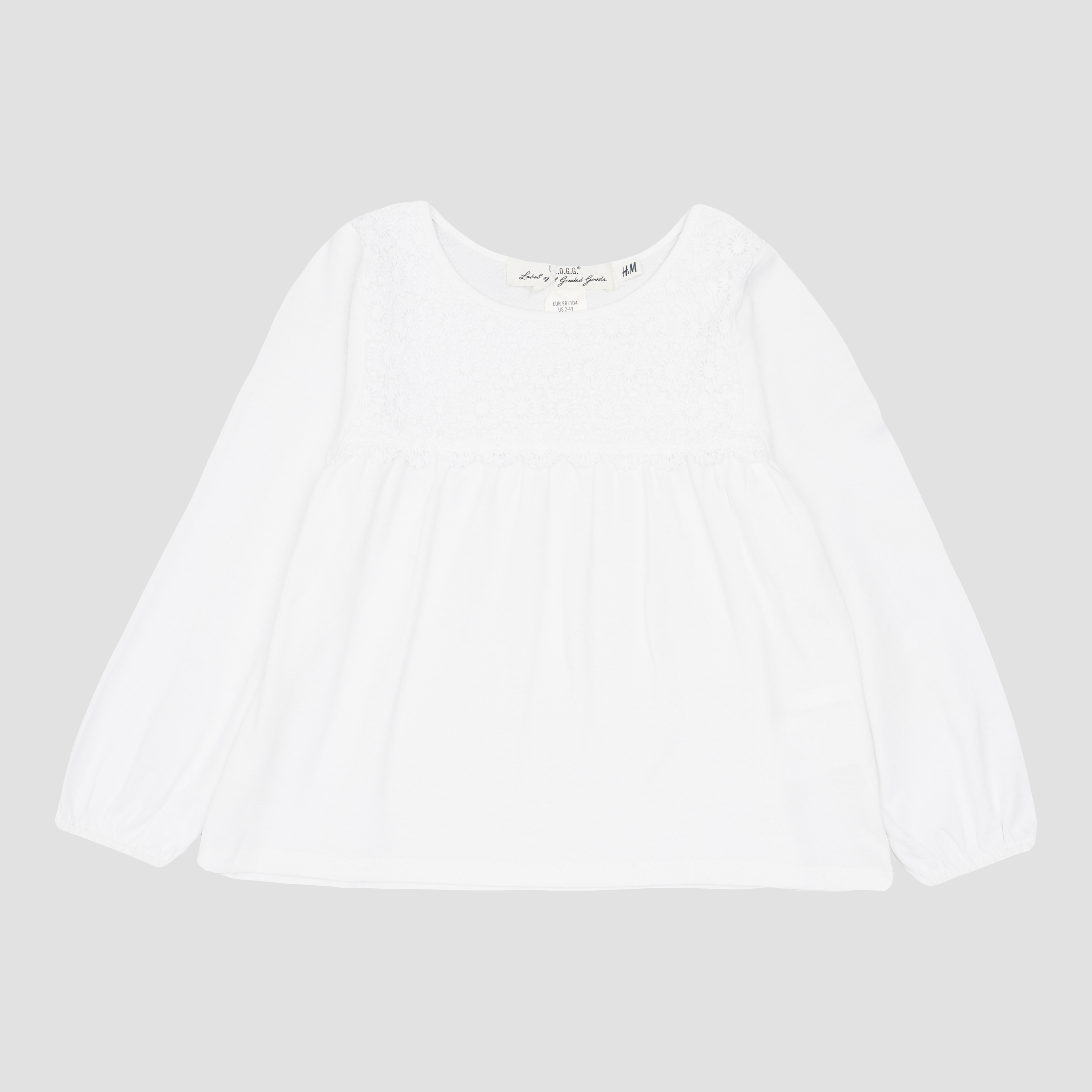 

Блуза H&M HOM91305 98-104 см Белая