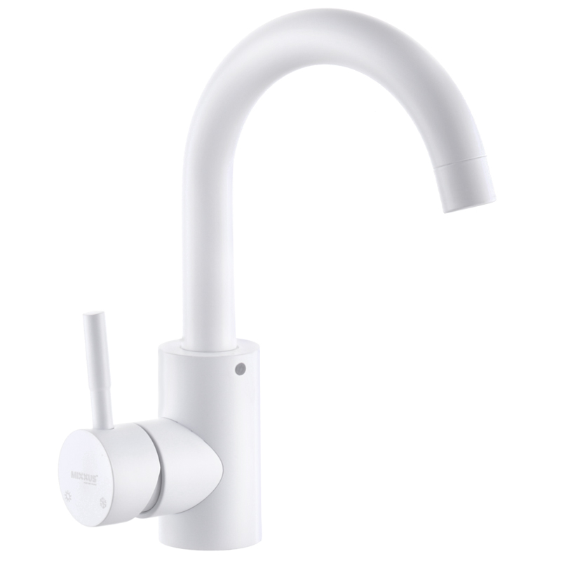 

Смеситель для кухни MIXXUS SUS 011-B (MI5754), белый (SX701820)