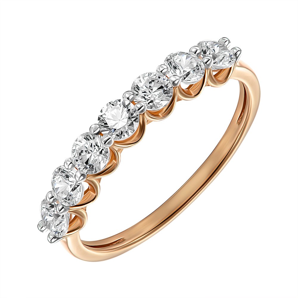 

Кольцо в красном золоте с кристаллами Swarovski 000138397 16.5 размера